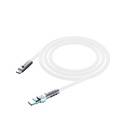 Porodo Single Head Rotating Cable PD100W, Type-C to Type-C 100W: 1M