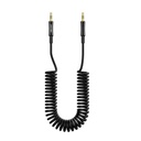 Porodo Cable Charger Adapter AUX To Coil Cable Black [PD-AUXCC-BK]