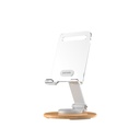 Porodo Holders & Stand Transparent Mobile Stand Folding Design White [PD-TRNSMS-WH]