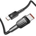 Porodo Braided 100W PD C to C Fast Charging Cable 1M - Black