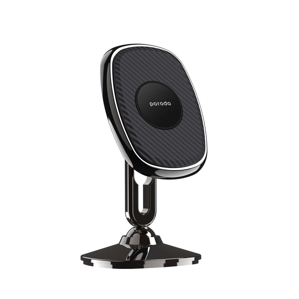 Porodo Holders & Stand Stereoscopic Rotation Magnetic Car Mount N35 Magnet Black [PD-STRMCM-BK]