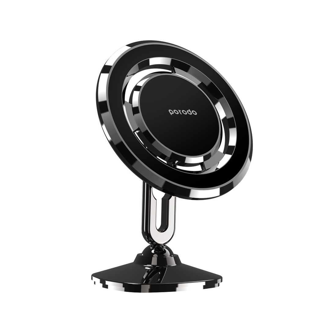 Porodo Holders & Stand Stereoscopic Magnetic Car Mount Multiangle Control Black [PD-SRMCMCR-BK]