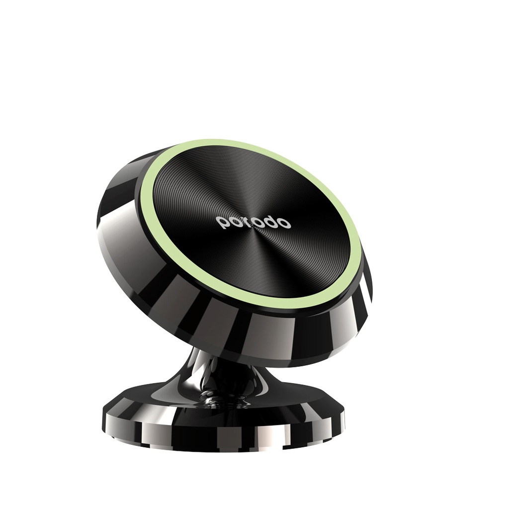 Porodo Holders & Stand Magnetic Car Mount 3 Circular Disks  Black [PD-3CDMGCR-BK]