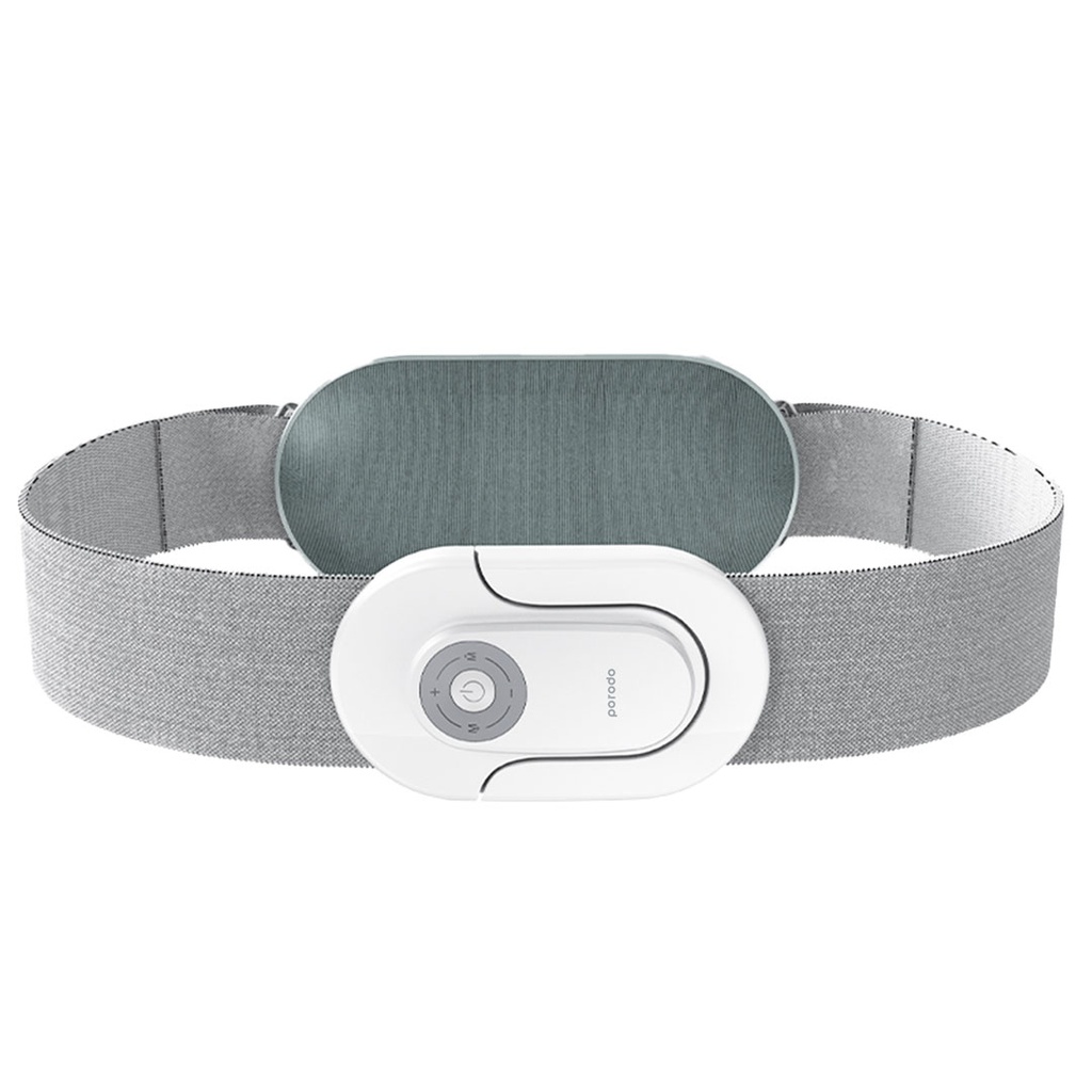 Porodo Self Care Hammering Waist Massager Remote Control White [PD-HMRWMS-WH]