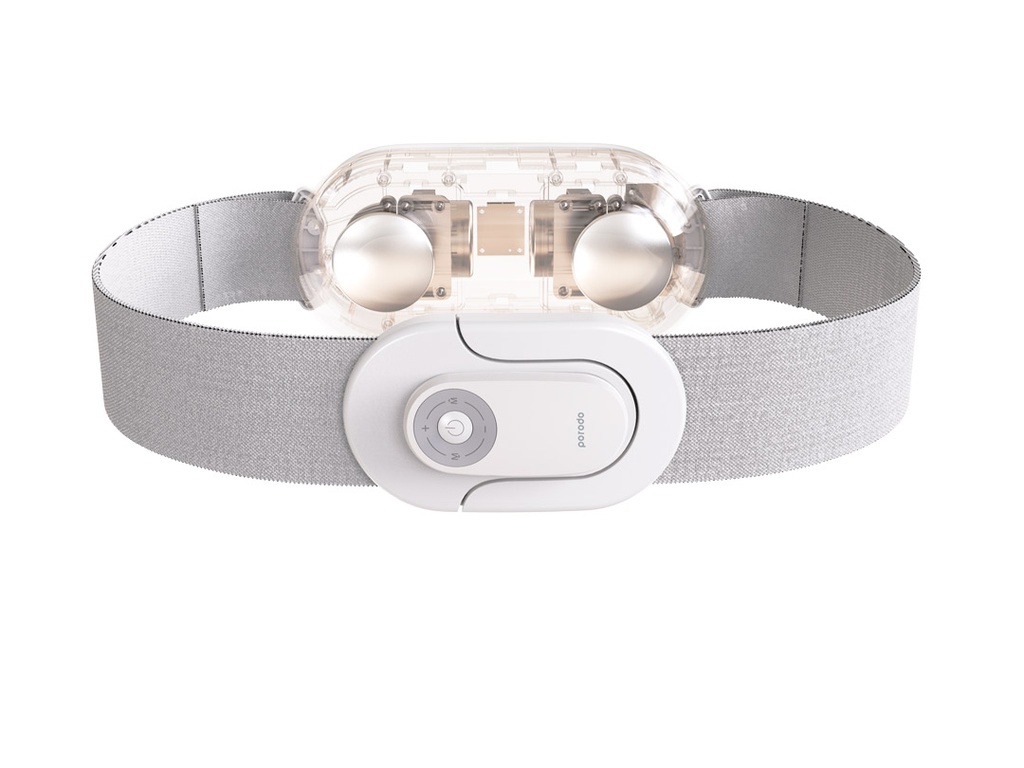 Porodo Self Care Hammering Waist Massager 2000 mAh White [PD-HMRWMS-WH]