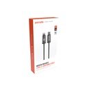 Porodo Cable Charger Adapter Lightning to TypeC Cable Woven Black [PD-W30LC1-BK]