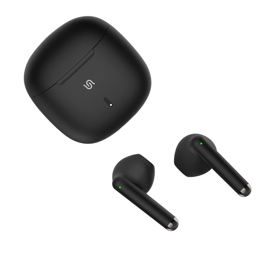 Porodo Soundtec Earbuds & headphone Papillon True Wireless Touch Control Black [PD-STF06-BK]