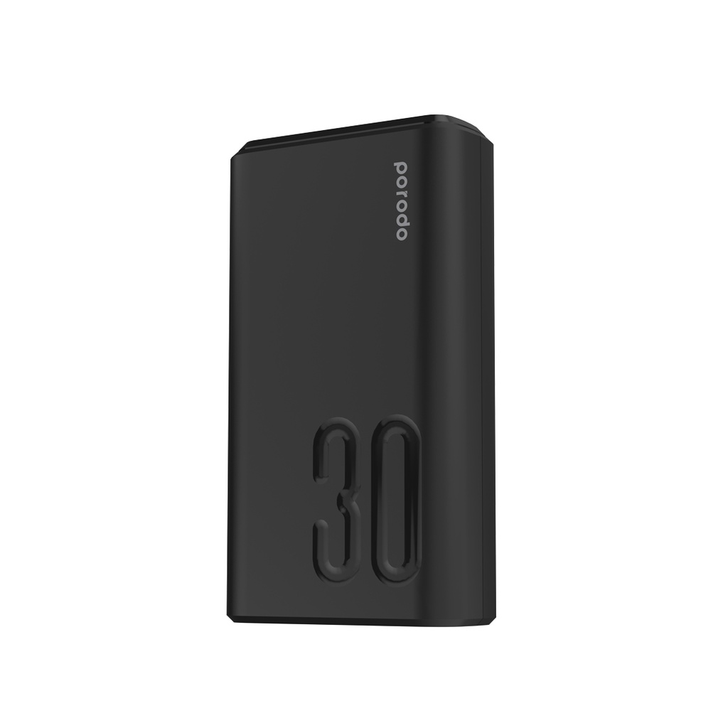 Porodo Power Bank 30000mAh 20W Power Delivery and Quick charge 3.0 features