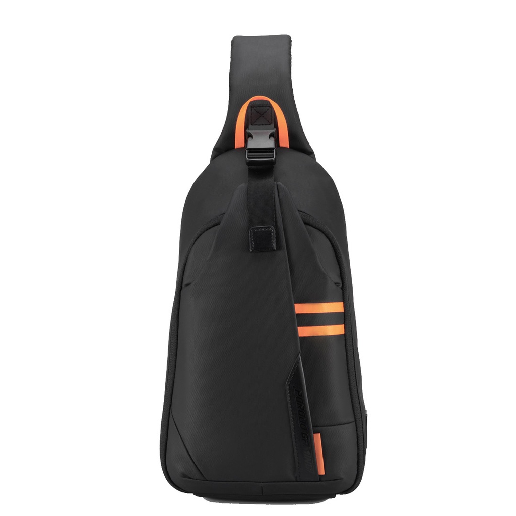 Porodo Gaming Water-Resistant PU Sling Bag With USB-C Port - Black