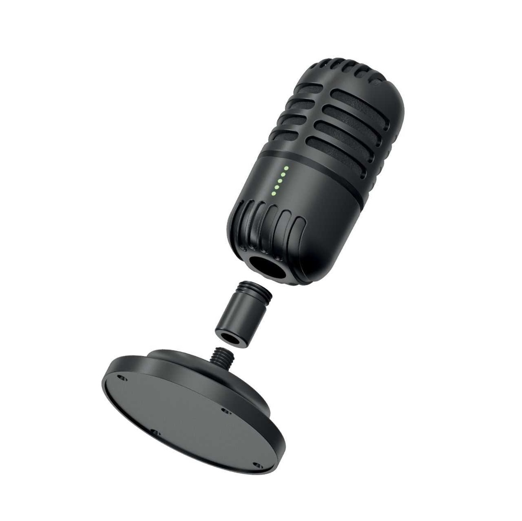 Porodo Gaming Basic Cardioid Microphone with Fixed Stand – Black1