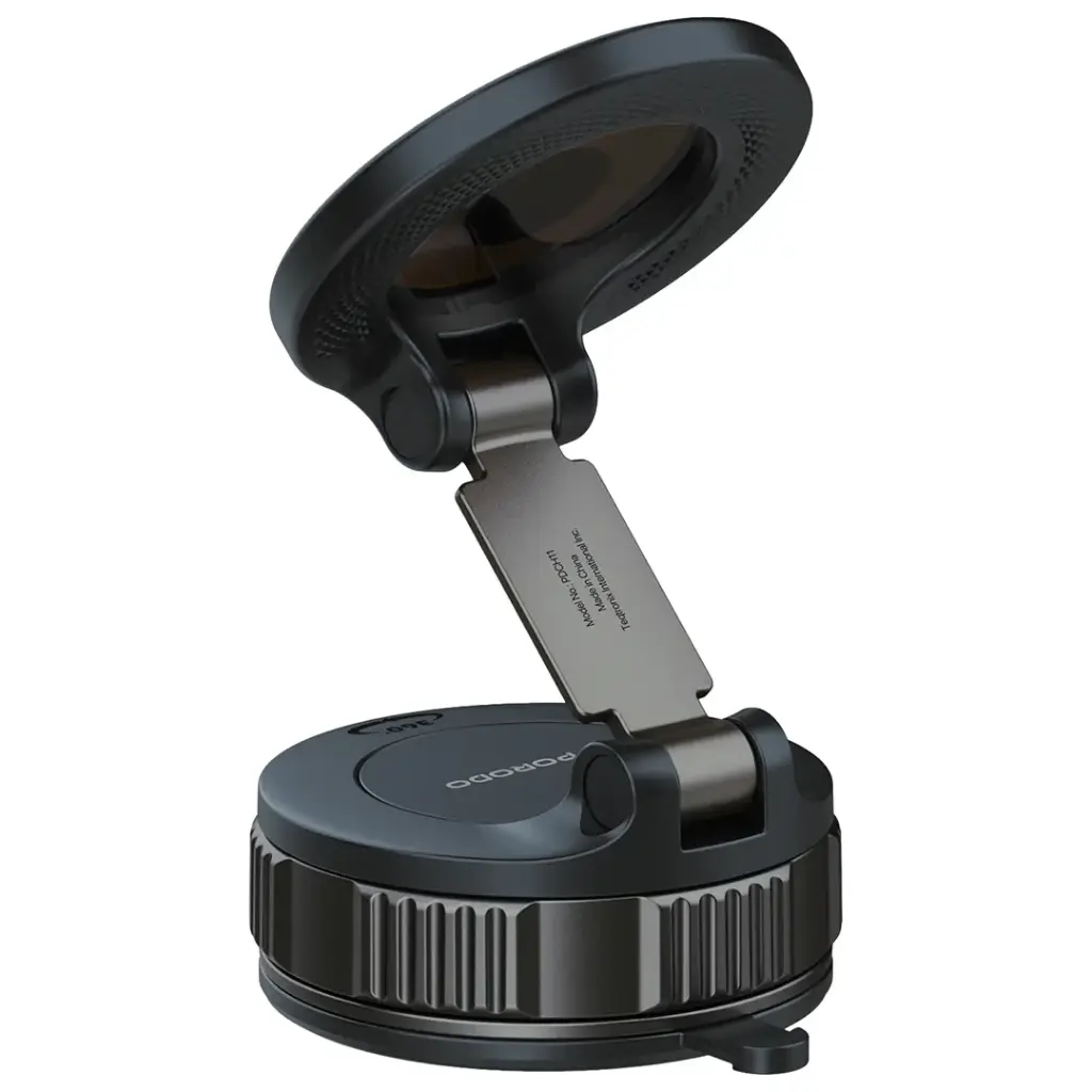 Porodo Rotarex MagSafe Car Mount with Powerful Suction Base - Black4.webp