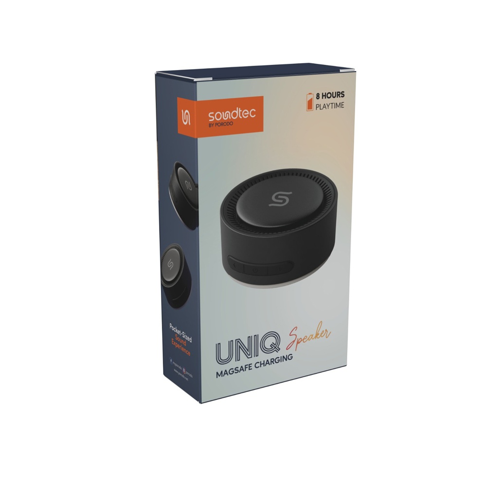 Porodo Soundtec Speaker UNIQ Speaker Packing Black [PD-STMWBS-BK]