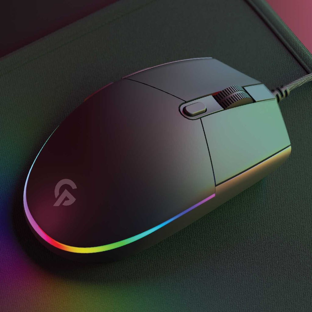 Porodo 6D Gaming Mouse Chronicle Rainbow1