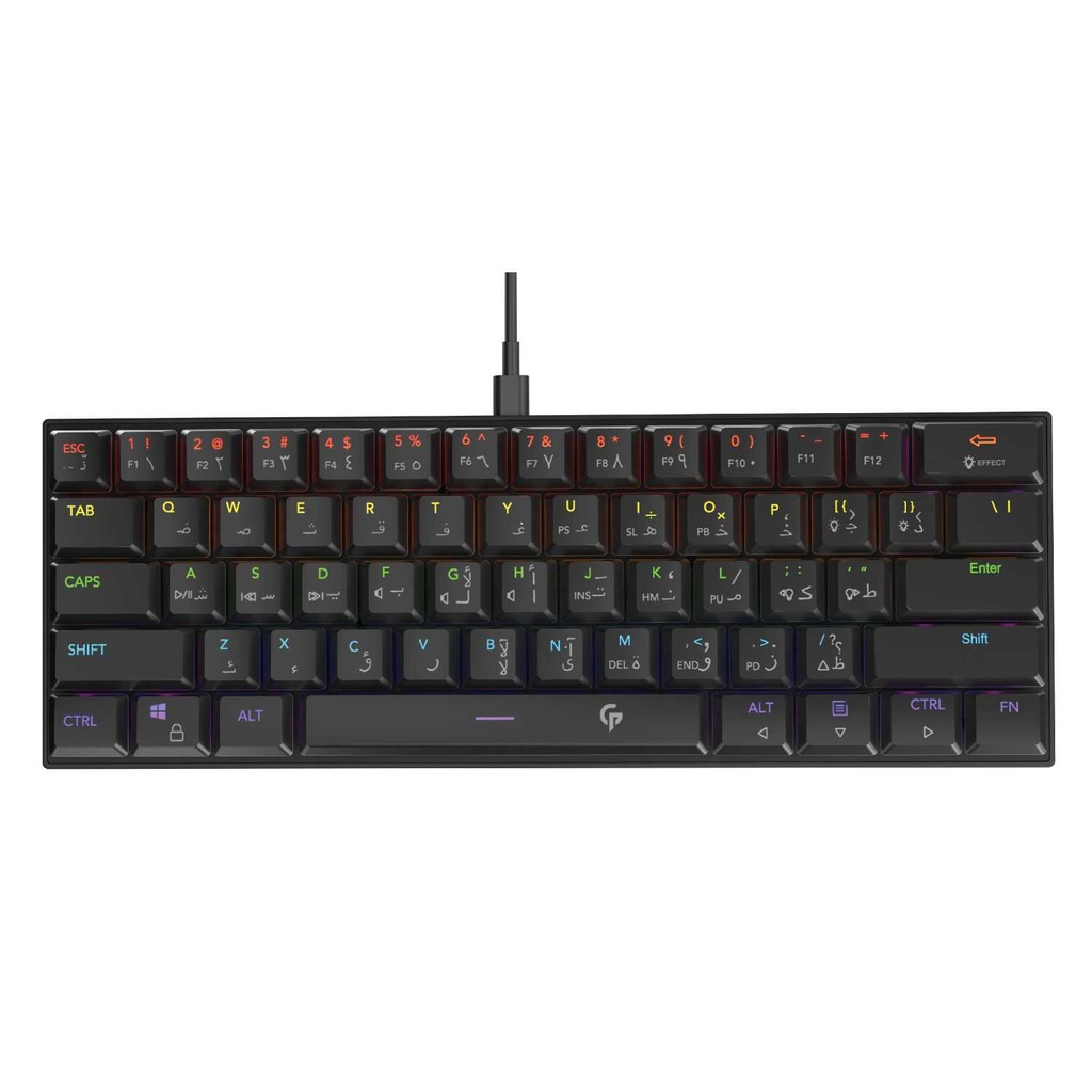 Porodo Low-Profile Mechanical TKL Keyboard Rainbow1