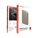 Porodo Power Bank 10000 mAh Aluminum Powerbank Patented Design Titanium [PD-PBFCH034-TI]
