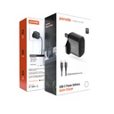 Porodo 20W Single USB C Charger UK With Type C to C Cable 1.2M - Black	