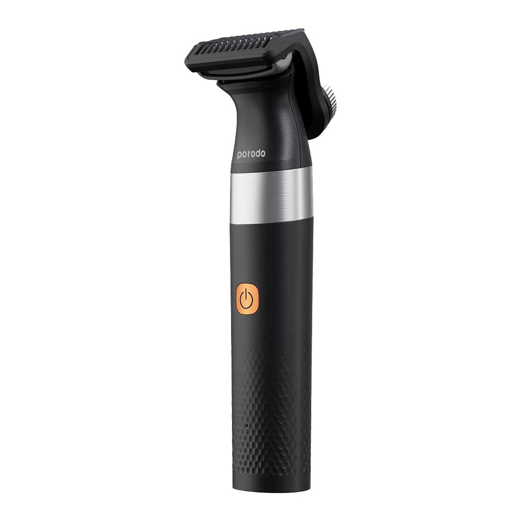 Porodo Self Care LifeStyle Rechargeable One Blade Trimmer 600mAh Adjustable Comb Guide Black [PD-LSROBT-BK]