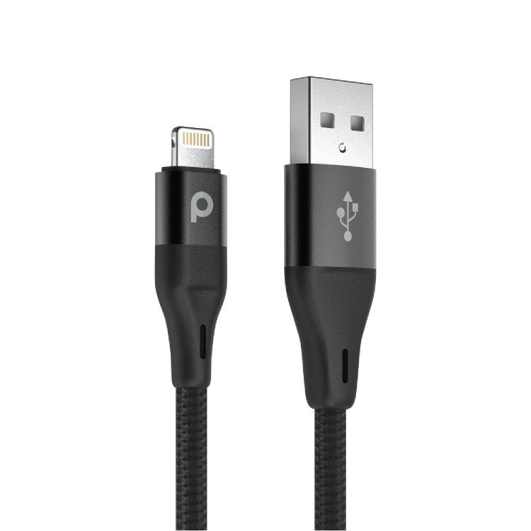 Porodo Braided USB-A to Lightning Cable1