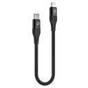 Aluminum PD Braided USB-C to Lightning Cable 0.25M 9V
