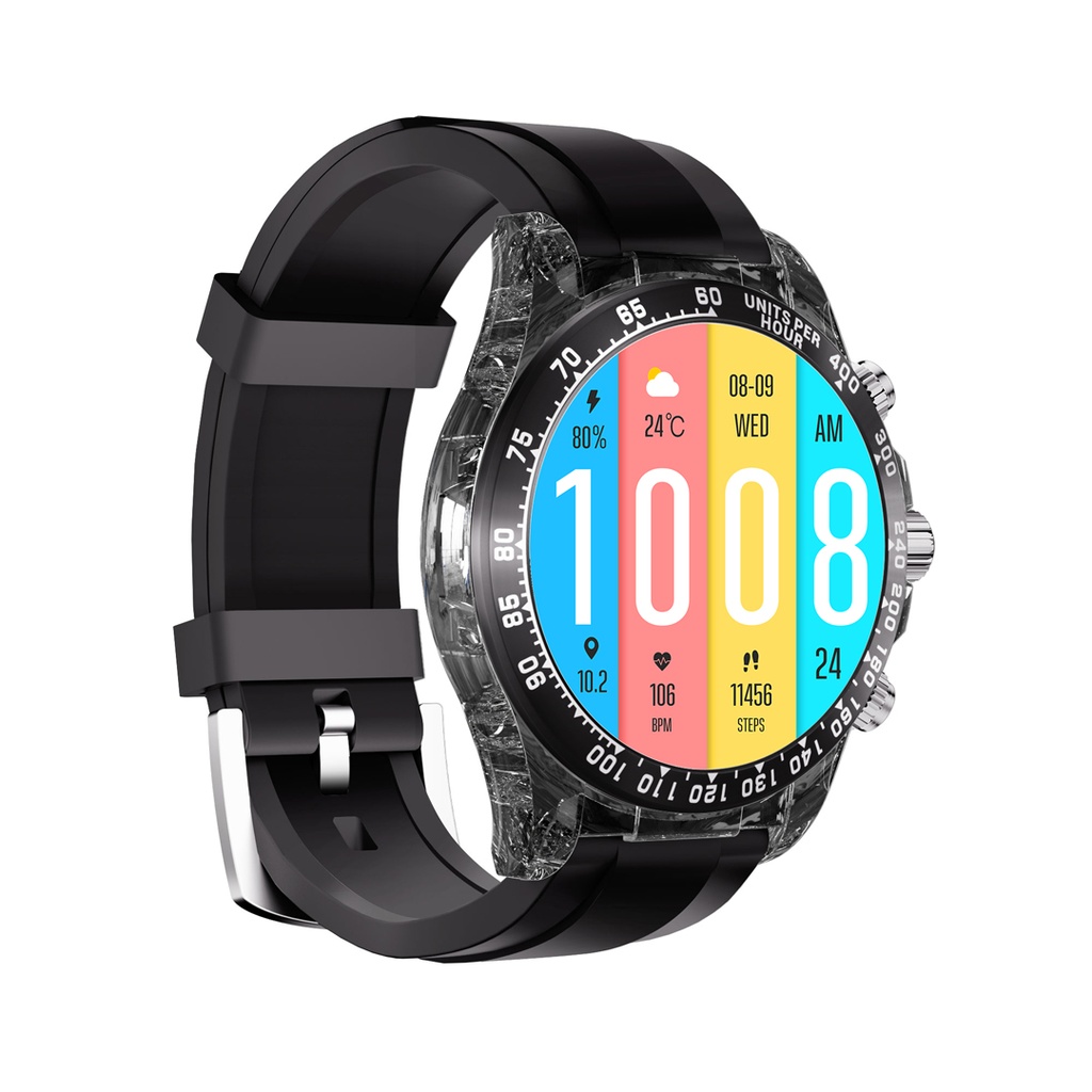 Porodo RAYTONA Smart Watch With Silicone And Metal Strap