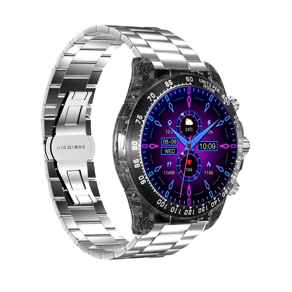 Porodo RAYTONA Smart Watch With Silicone And Metal Strap