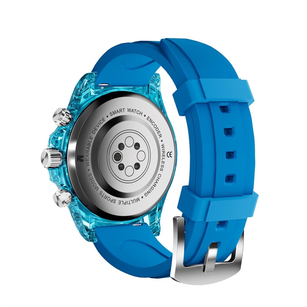 Porodo RAYTONA Smart Watch with Silicone Strap - Blue