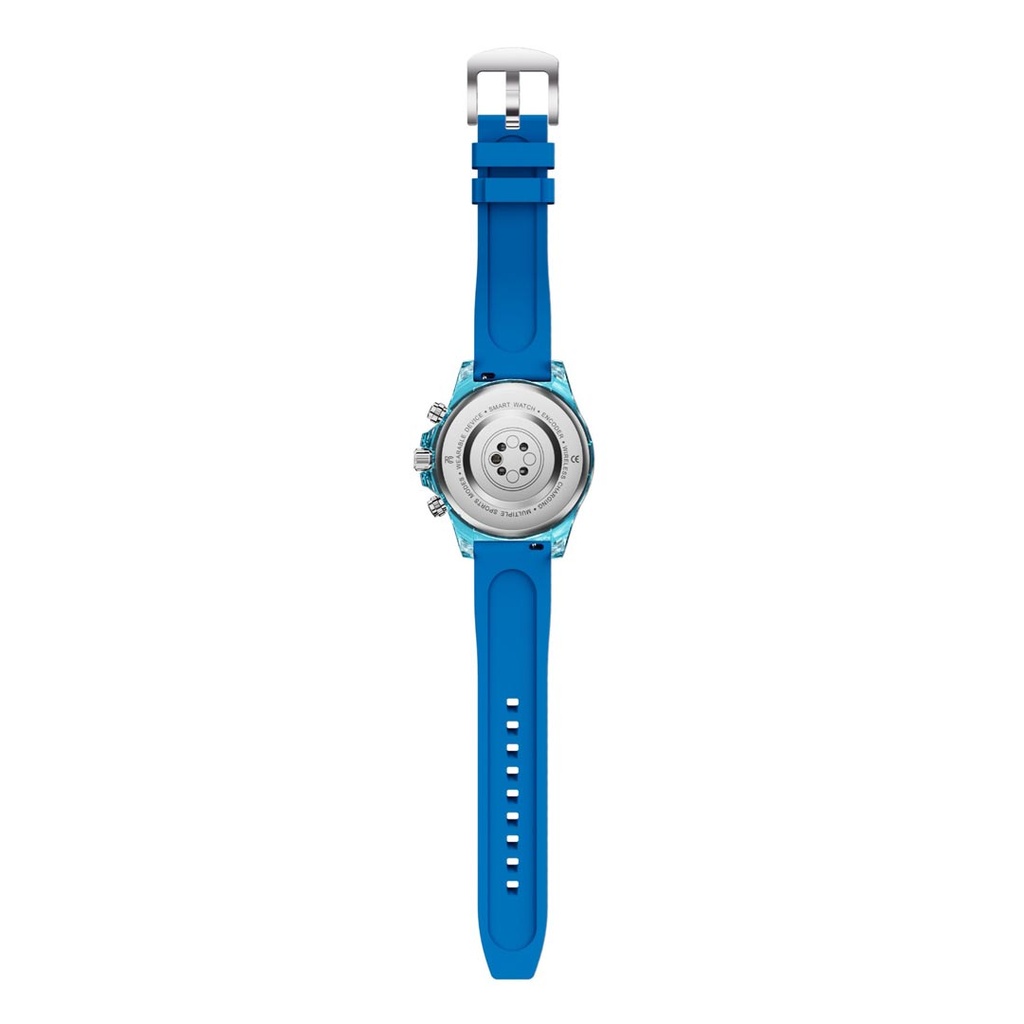 Porodo RAYTONA Smart Watch with Silicone Strap - Blue