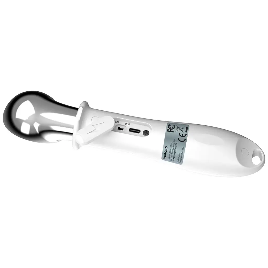Porodo Lifestyle Rechargeable Heated Ice-Cream Scoop with Safety Switch Lock - White3.webp