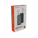 Porodo 10000mAh Powerbank Dual Built-In Cables Fast Charging - Black