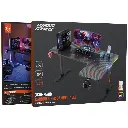Porodo Gaming Xcommand Carbon Fiber Gaming Table with RGB Lights & Holders - Black5.webp