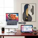 Porodo Foldable 360° Dual-Use Laptop Stand with MagSafe Phone Holder - Gray4.webp