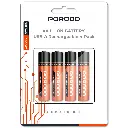 Porodo AA Li-Ion Battery USB-A Rechargeable 4-Pack - Orange2.webp