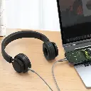 Porodo AUX to Lightning LED Light Cable - Gray2.webp