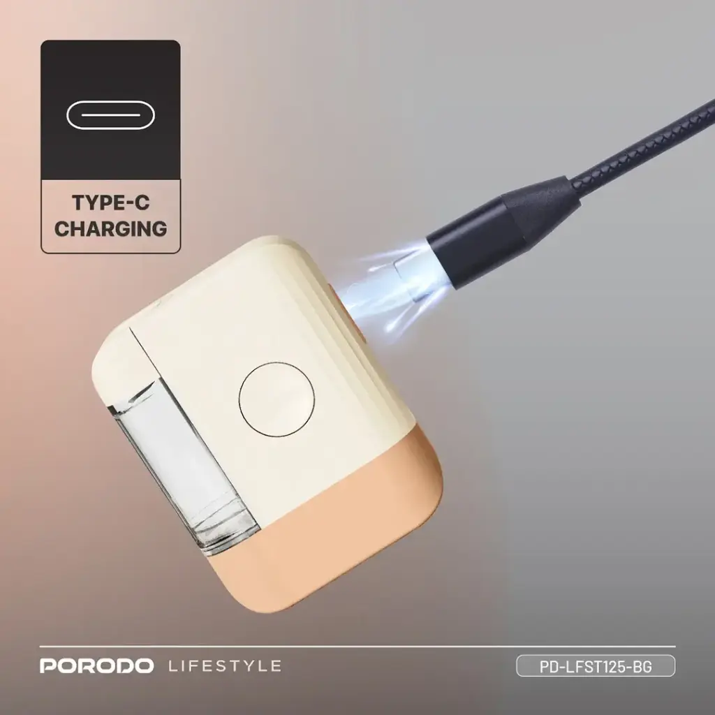 Porodo Lifestyle EMS & Red Light Hair Oil Applicator & Scalp Massage - Beige3.webp