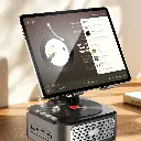 Porodo Lifestyle Multifunctional Tablet Stand with Speaker & Power Bank - Black.webp