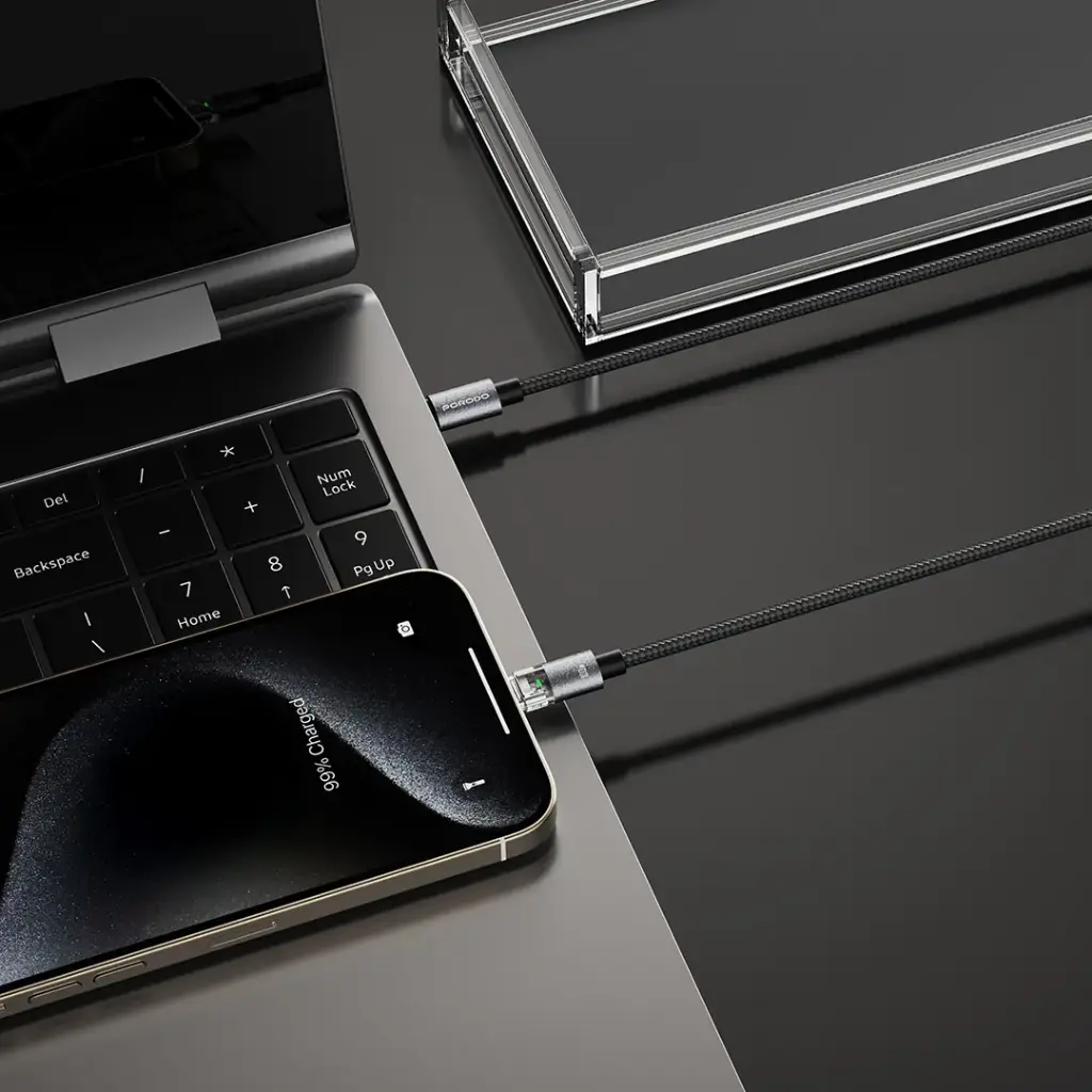 Porodo High-Speed 100W USB-C to USB-C Cable - Black2.webp