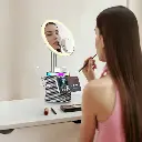 Porodo Makeup Mirror Wireless Charger & Speaker with RGB Lights.webp