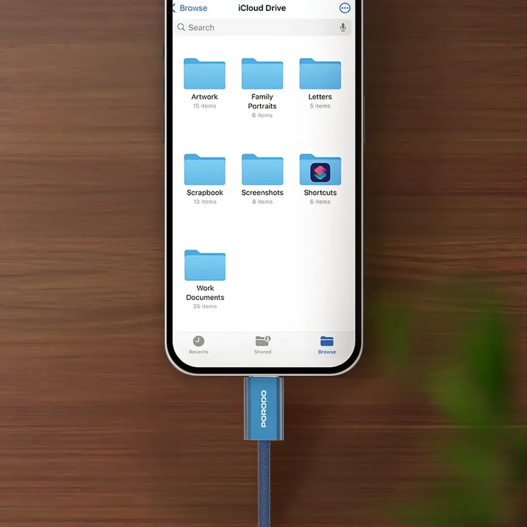Porodo High-Speed USB-C Braided Cable Charging & Data Transfer 7.webp