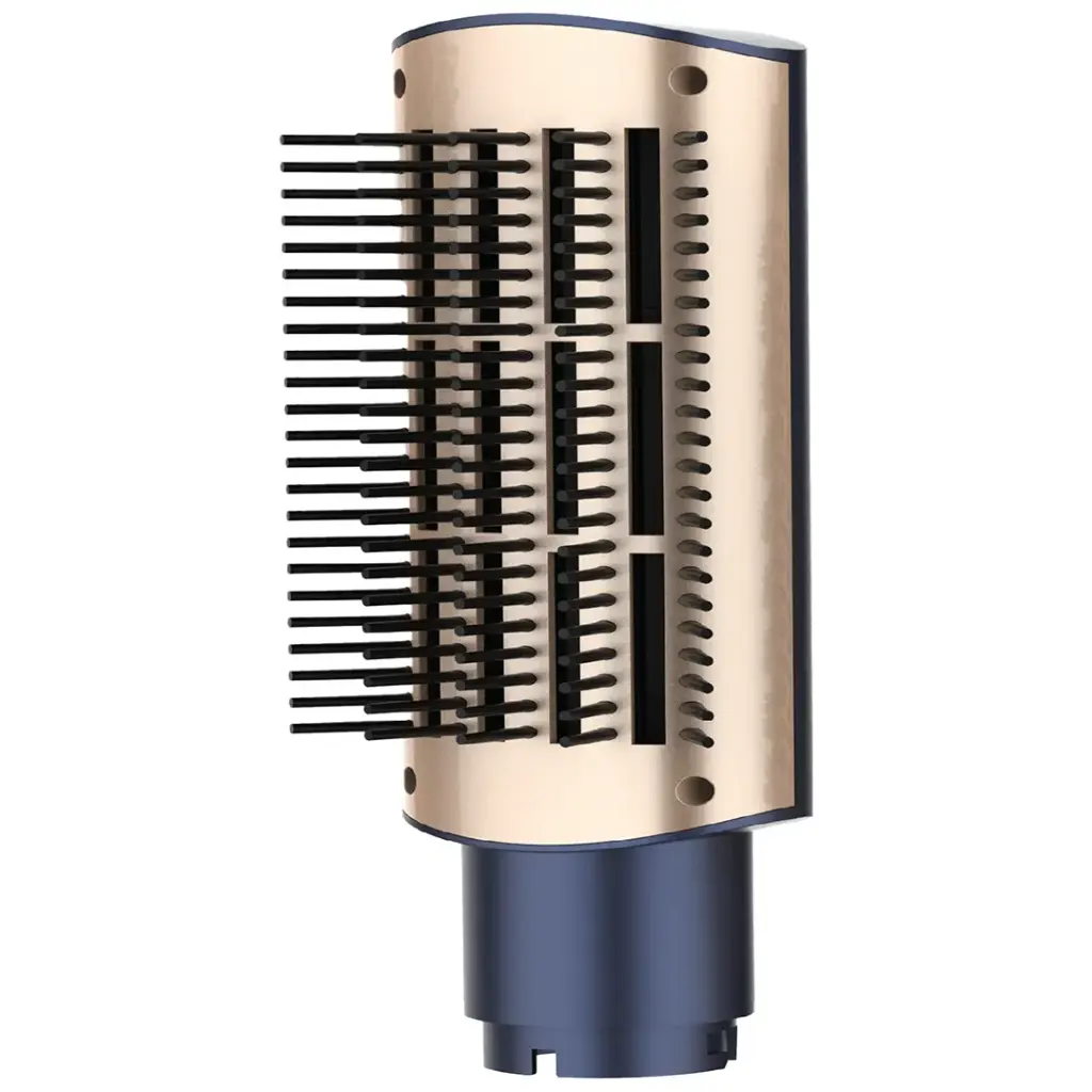 Porodo 5-In-1 Hot Air Brush Styling Set with Straightening & Curling Tool - Blue & Gold5.webp