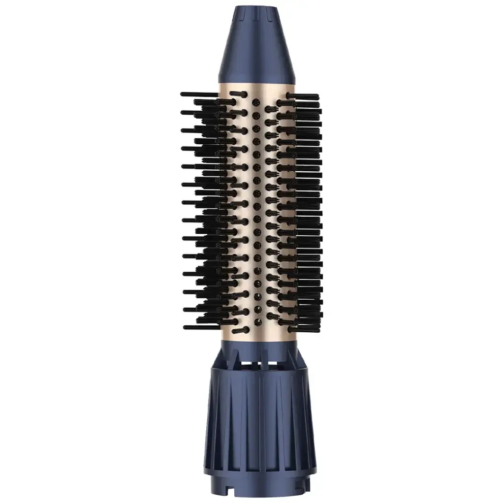 Porodo 5-In-1 Hot Air Brush Styling Set with Straightening & Curling Tool - Blue & Gold4.webp