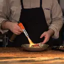 Porodo Lifestyle Multi-Function Butane Gas Lighter with Piezo Ignition - Black-Orange.webp3.webp