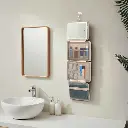 Porodo Travel Makeup Case with Detachable LED Mirror & Hanging Hook - Beige2.webp