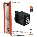 Porodo Quantom GaN 45W Multi-Port Charger with Digital Display - Black.webp