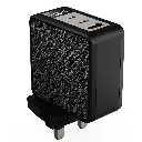 Porodo Quantum GaN 100W Multi-Port Charger with Digital Display - Black4.webp