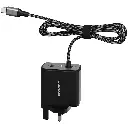 Porodo Zentrix 65W GaN Fast Charger with 1.5m Braided USB-C Cable - Black 4.webp
