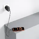 Porodo Zentrix 100W GaN Fast Charger with 1.5m Braided USB-C Cable - Black3.webp