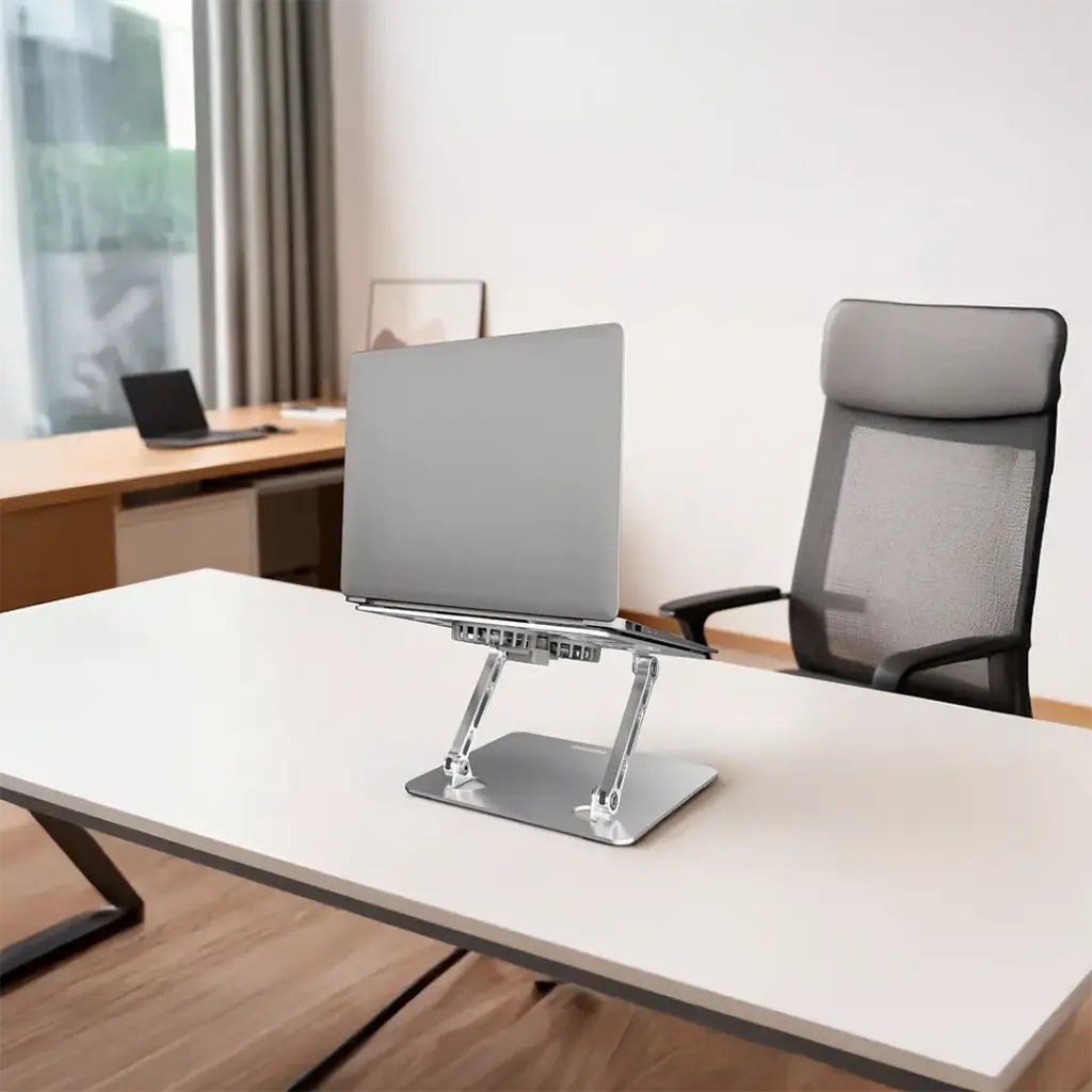 Porodo Aerodesk Cooling Laptop Stand - Silver4.webp