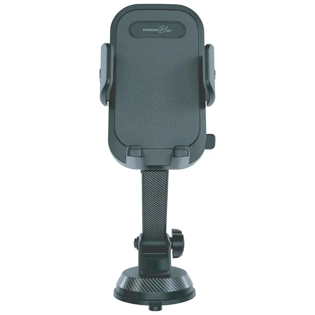 Porodo Blue Cradle Suction Car Phone Holder - Black.webp