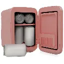 Porodo Frostlite Cooling Mini Makeup Fridge with Led Mirror - Pink2.webp