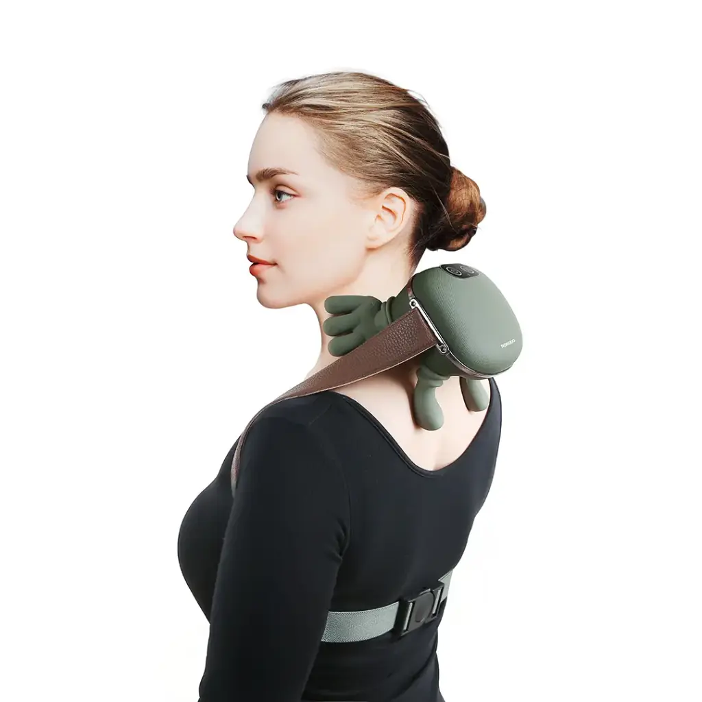 Porodo Lifestyle RelaxRobo Portable Heating Neck Massager - Green.webp